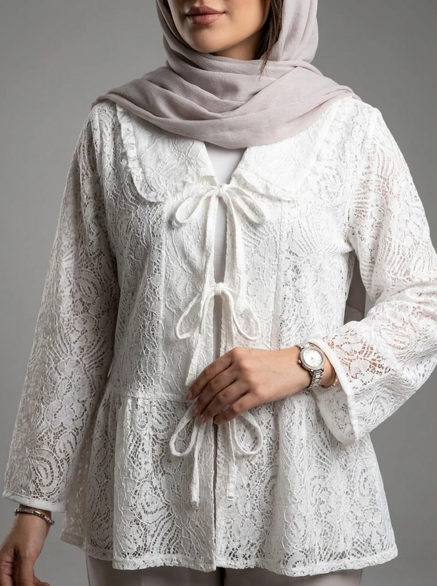 شومیز عروسکی دخترونه گیپور
