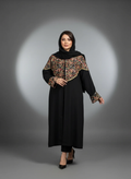 مانتو زنانه بلند سوزندوزی جلوبسته مرویجت