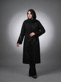 مانتو زنانه بلند سوزندوزی جلوبسته مرویجت