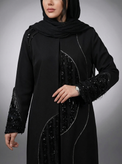 مانتو زنانه بلند سوزندوزی جلوبسته مرویجت