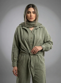 ست اورال زنانه رنگ زیتونی