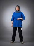 تیشرت باکسی نخ پنبه دخترانه