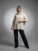 تیشرت باکسی نخ پنبه دخترانه
