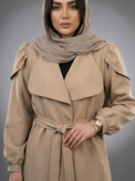 مانتو بلند عروسکی زنانه مازراتی نسکافهای